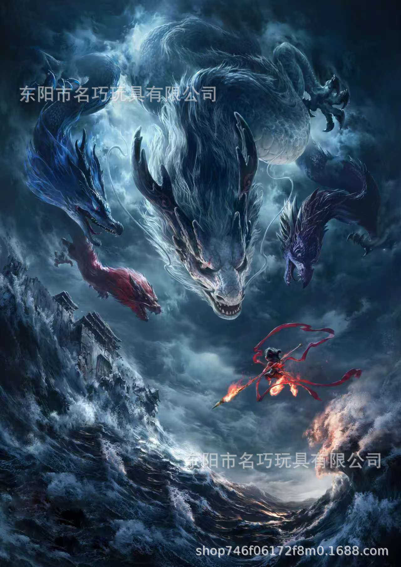 1000-piece educational jigsaw puzzles of Nezha with various themes