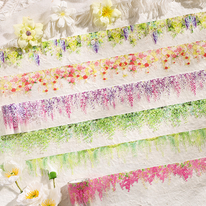 Dream of Light and Shadow Transparent Waterproof PET Tape Set, DIY Handmade Journal and Diary Stickers, Cross-border Handmade Journal Scenery Decoration Tape Stickers