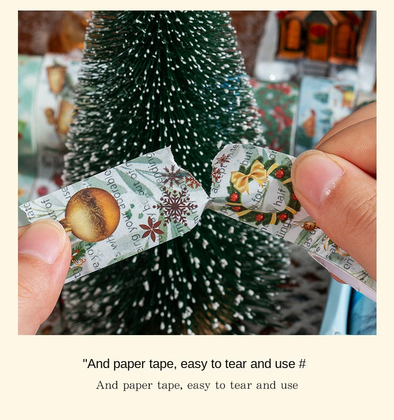 Boxed Washi Tape, Christmas-themed Tape, Valentine's Day-themed Tape, Starry Sky-themed Tape, Winter Love Song-themed Tape, DIY Gold Foil Stamping Tape
