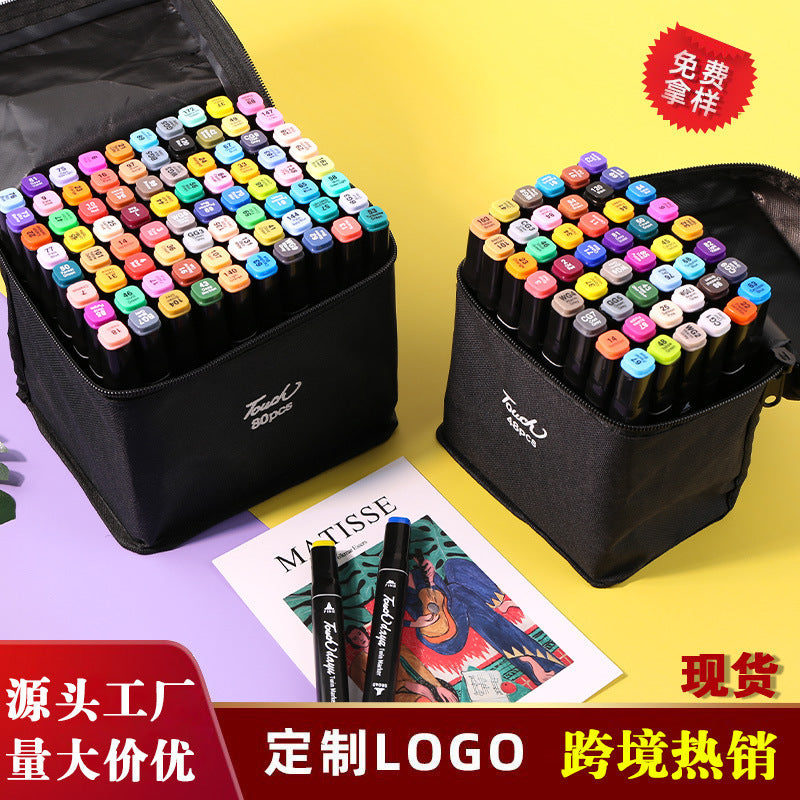 Marker pen sets with a wide range of colors