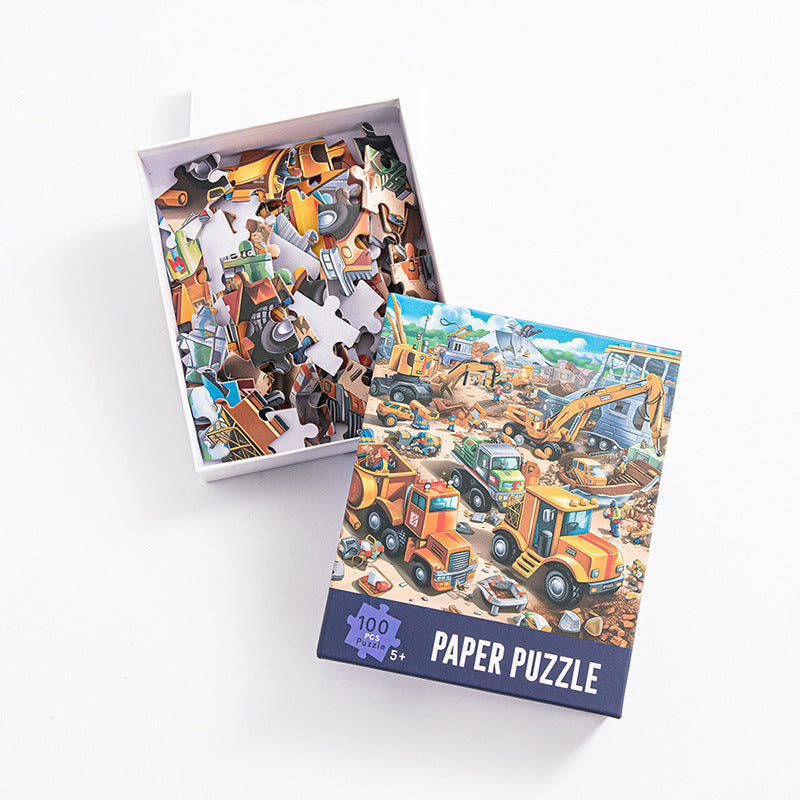 An entry-level 100-piece jigsaw puzzle
