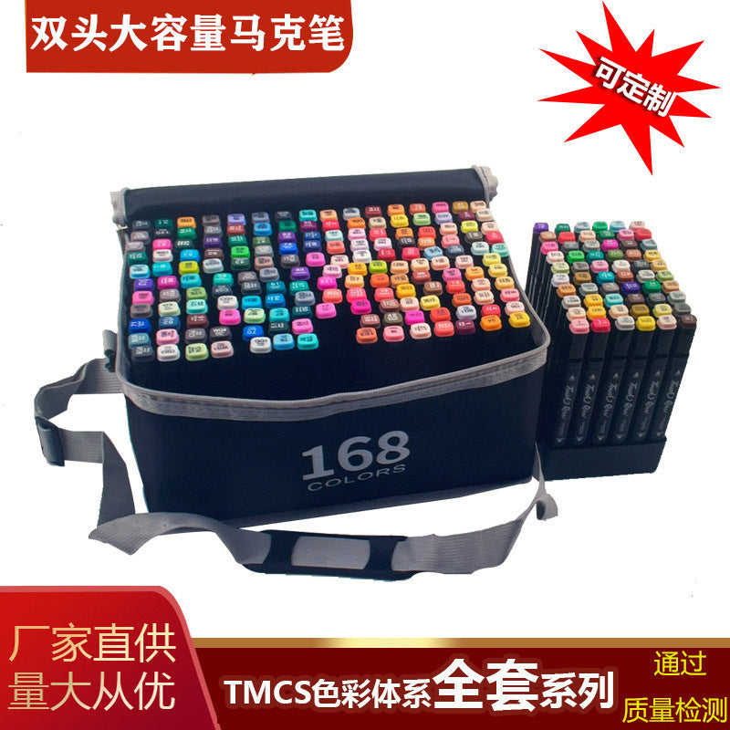 Marker pen sets with a wide range of colors