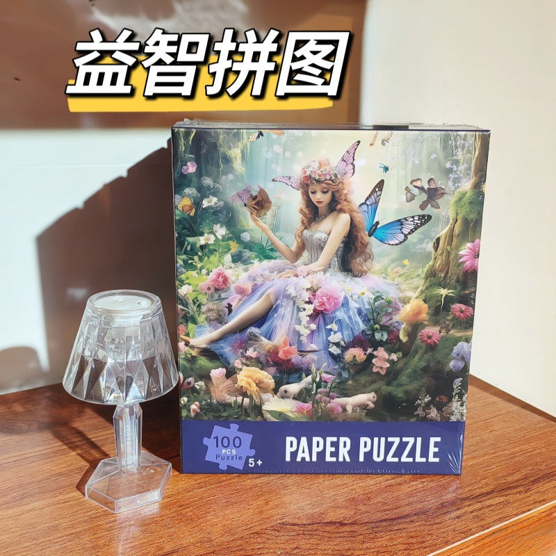 An entry-level 100-piece jigsaw puzzle