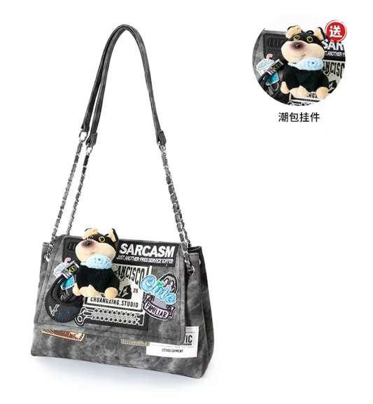 Designer's Original Trendy Handmade Bag (with a Pendant Gift) Stylish and Versatile Shoulder and Crossbody Bag