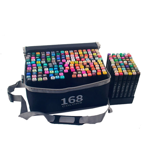 Marker pen sets with a wide range of colors